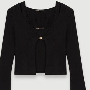Maje Stretch Knit Twin Set